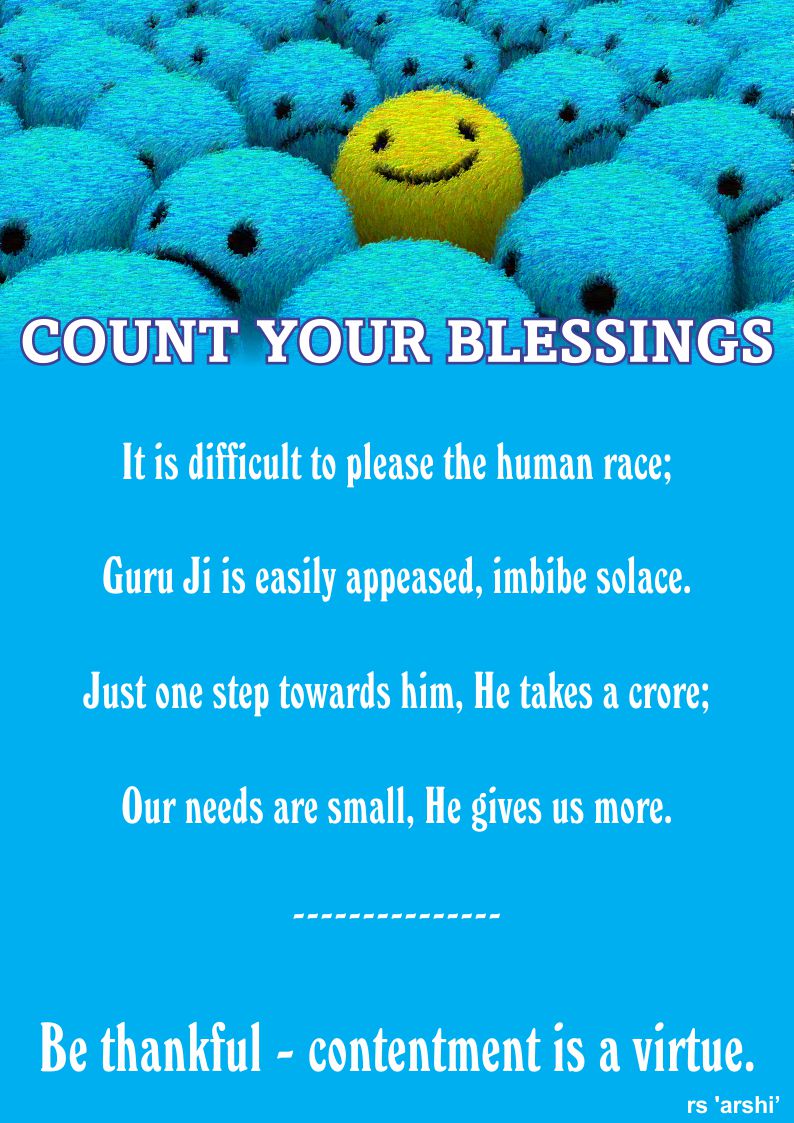 count your blessings