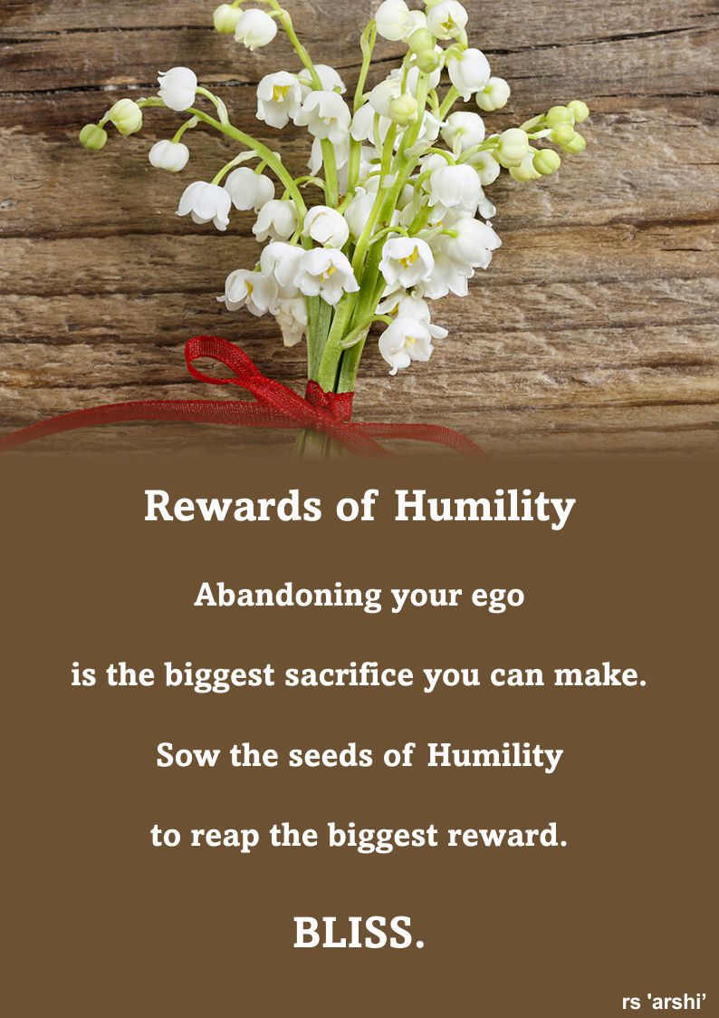 rewards of humility