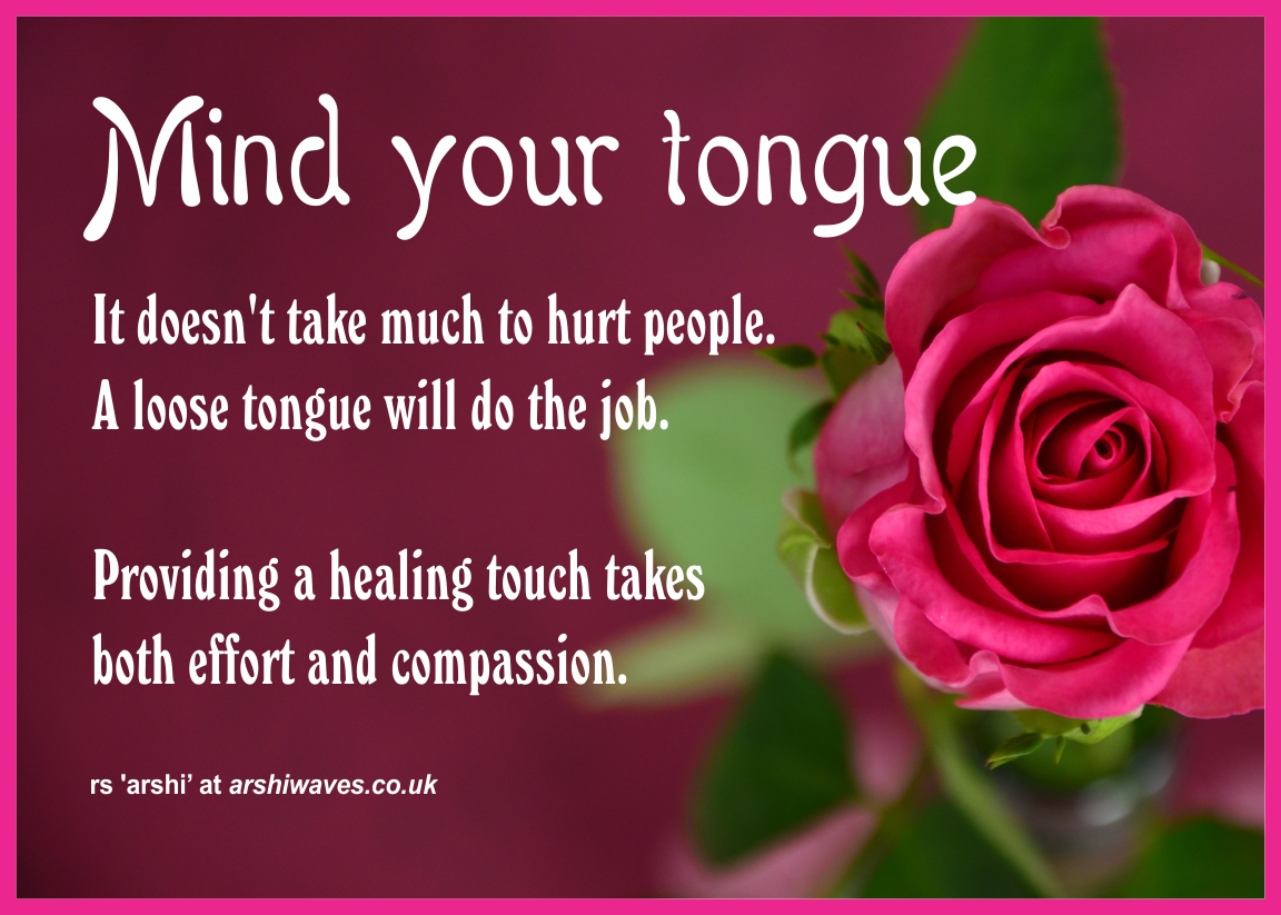Mind your tongue