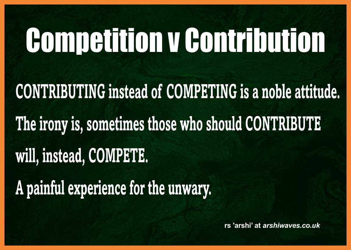 Competition v Contribution