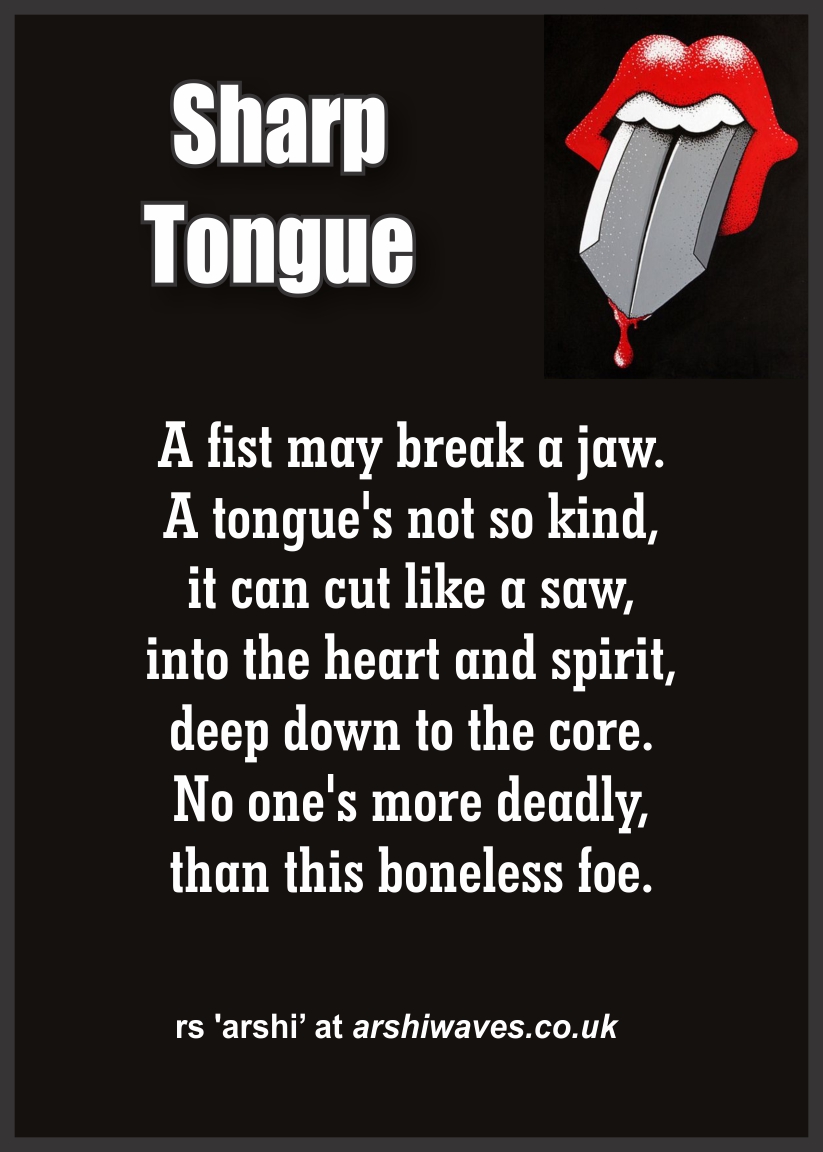 sharp tongue