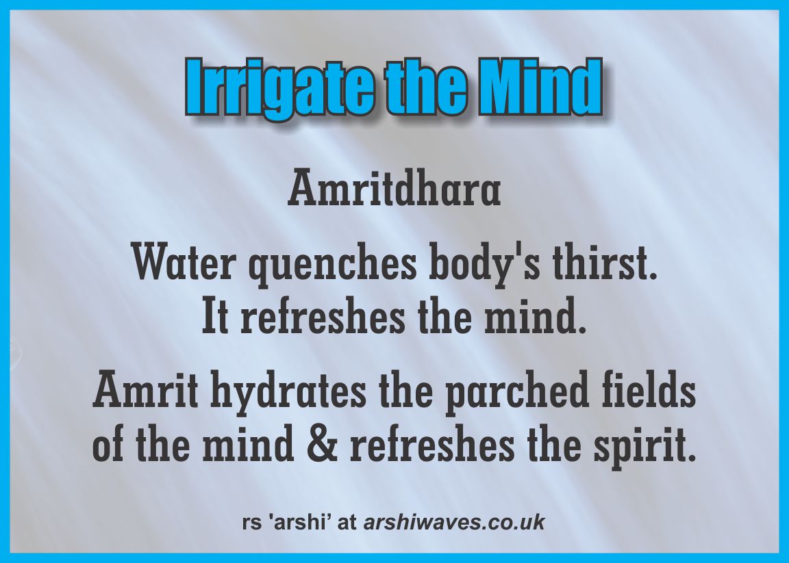 irrigate the mind