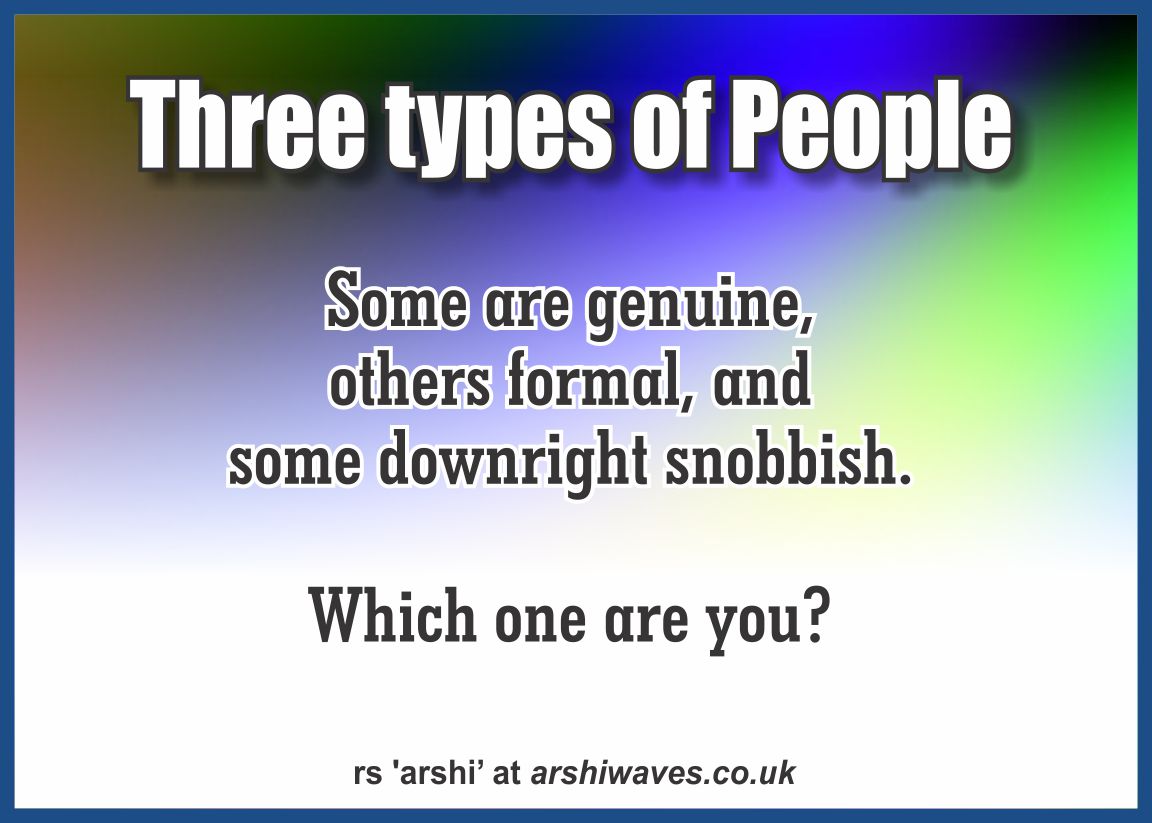 Three Types of People