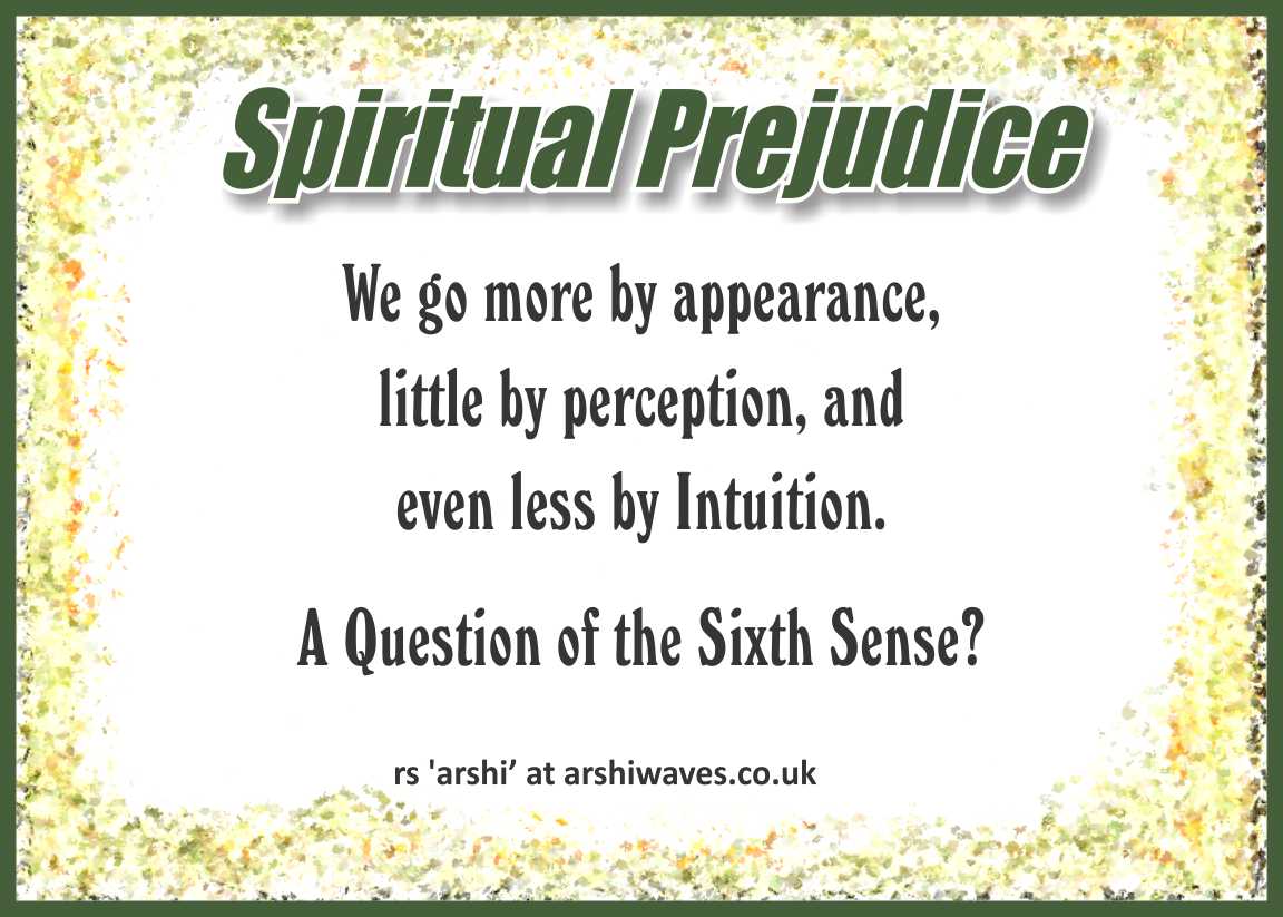 Spiritual Prejudice