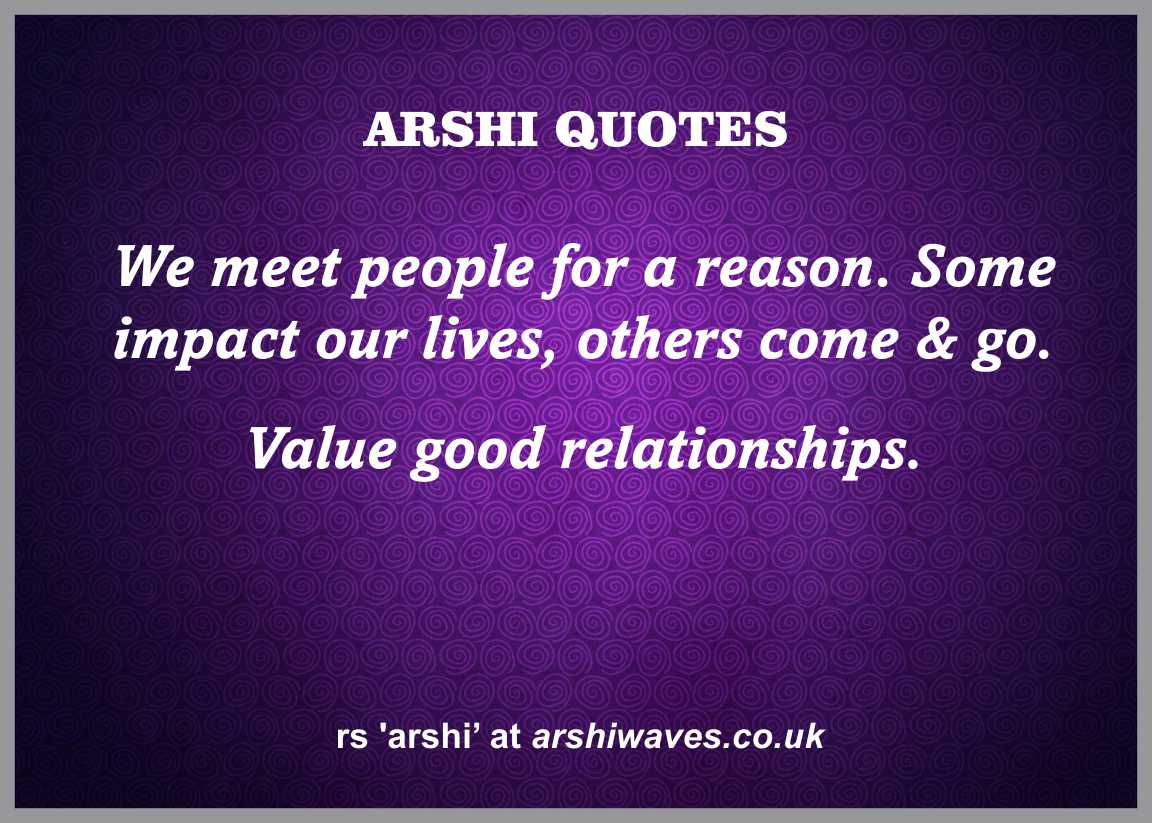 Value good relationships