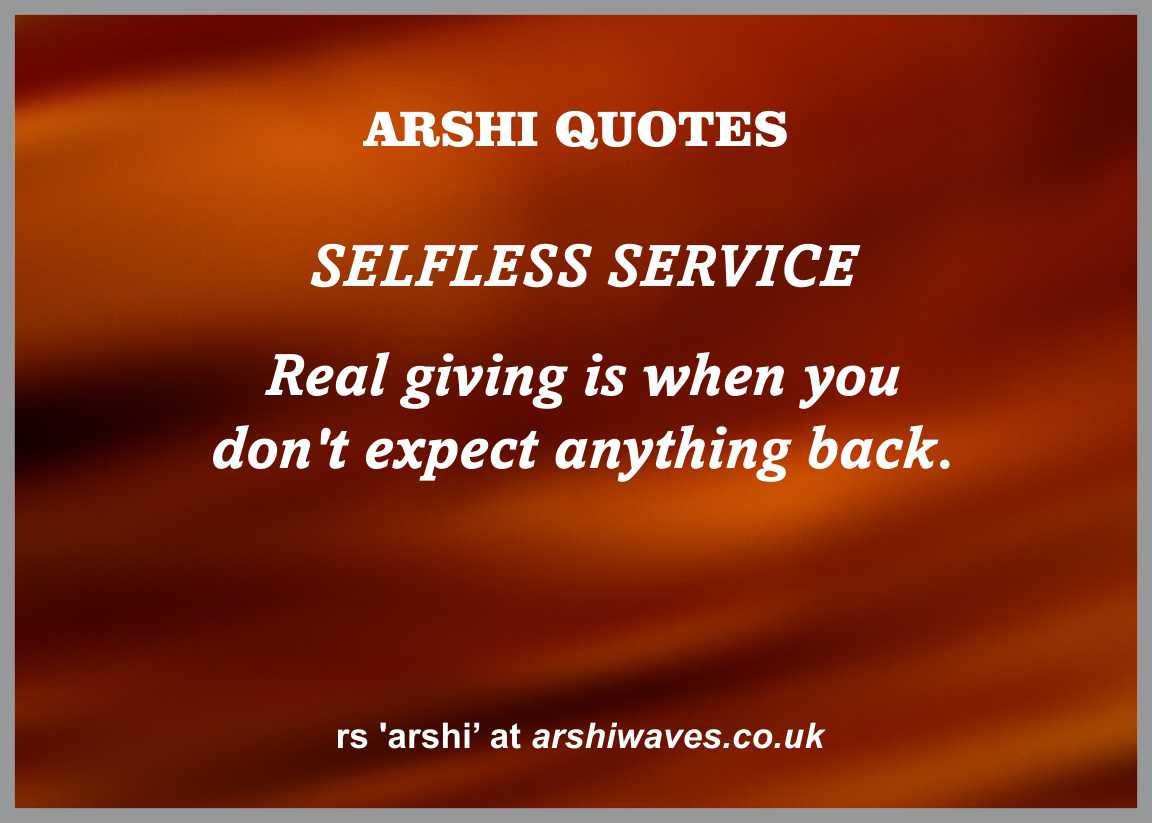 Selfless Service