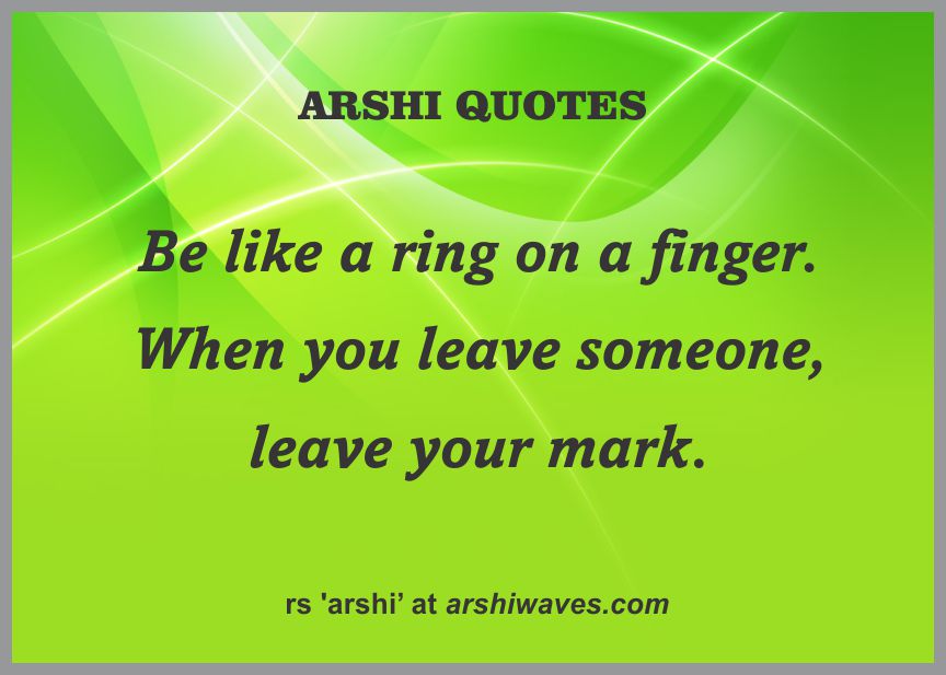 Leave your mark