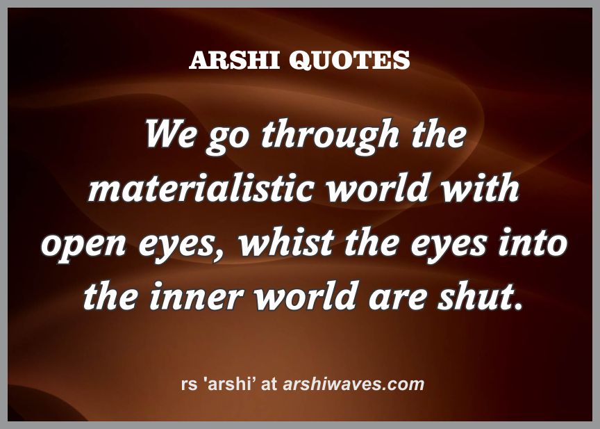 Open the inner eyes